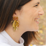 Orecchini Cuore a cascata