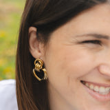 Orecchini Cuore Intrecciato